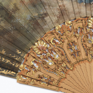 Pleated Fan And Case, ca. 1900