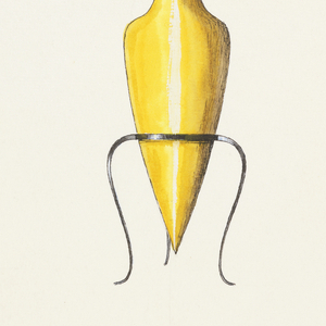 Drawing, Design for a Canopic Jar Perfume Bottle, 1940–59