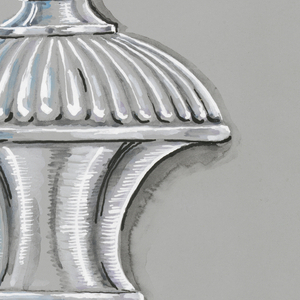 Drawing, Design for a Gadrooned Perfume Bottle, 1940–59