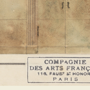 Drawing, Wall Elevation of a Salon, ca. 1925