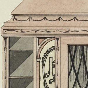 Drawing, Designs for Two Cabinets, ca. 1805