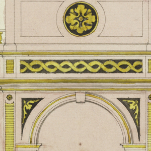 Drawing, Design for a Cabinet, with Alternate Suggestions, ca. 1805