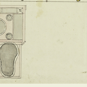Drawing, Designs for Mechanical Furniture: Two Washstands, ca. 1805