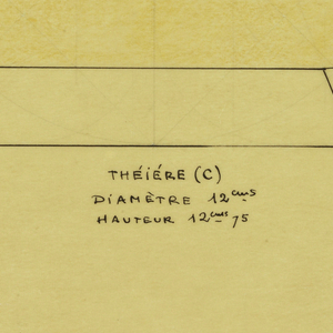 Drawing, Design for a Teapot, October 1941