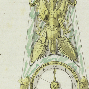 Drawing, Design for a Mantel Clock, 1780–90