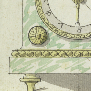 Drawing, Design for a Mantel Clock, 1780–90