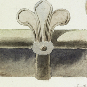 Drawing, Two Copper Gutters, from a 16th-Century Castle, Blois, France, June 1888