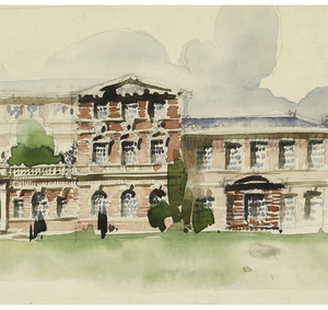 Drawing, Hearst School for Girls: The Elevation of the Main Building, 1896 or 1897