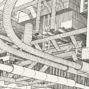 Drawing, The Subway, 1977