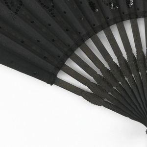 Pleated Mourning Fan, early 20th century