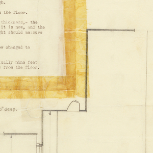 Drawing, Measurement Provisions for Setting of "All the World Wonder," Drawing No. 4, January 4, 1929