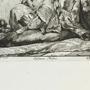 Print, Sultane Noire (The Black Sultana), plate 28 from the series Caravanne du Sultan à la Mecque (The Sultan