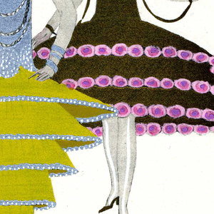 Fashion Plate, Gazette du Bon Ton, vol. 7, no. 8, Le Jugement de Pâris, plate 60, 1924