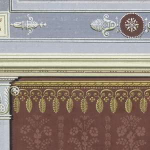 Drawing, Design for Painted Decoration of Walls and Ceiling of a Room, ca. 1830