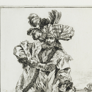 Print, Bacha de Caramanie (A Pasha from Karamin), plate 7 from Caravanne du Sultan à la Mecque (The Sultan