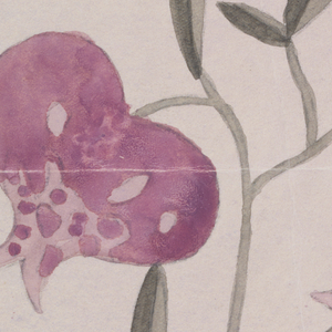 Drawing, Textile Design: Pappelrose (Hollyhock), 1911–16