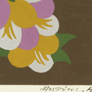 Drawing, Textile Design: Abisag, 1910–17