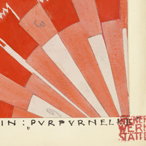 Drawing, Textile Design: Purpurnelke (Purple Pink), 1924