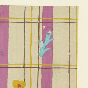 Drawing, Sachsen: Pink, Turquoise, Brown