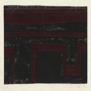 Drawing, Jussuv: Black and Maroon, 1923–32