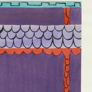 Drawing, Textile Design: Double-Fox, 1924