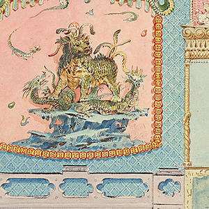 Drawing, Proposed Design for the West Wall of the Music Room, Royal Pavilion, Brighton, ca. 1817