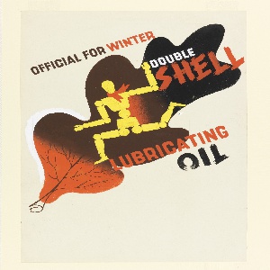 Drawing, Official for Winter Double Shell Lubricating Oil, Shell-Mex
