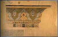 Drawing, Exterior Cornice, Dining Room, Olana, 1872