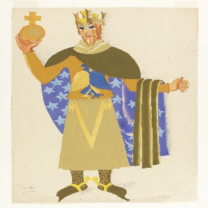 Drawing, Costume Design: Henry IV, for Luigi Pirandello