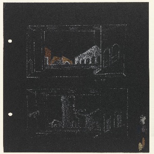 Drawing, Design for Street Scene, for Othello, 1932