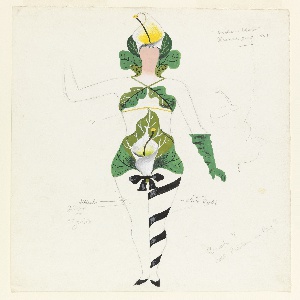 Drawing, Costume Design: Glamour Girl, for Dashing Blades, 1938