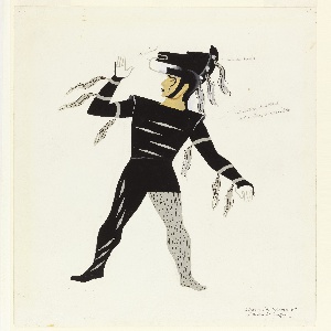 Print, Costume Design: Black Knight, for Checkmate, 1937