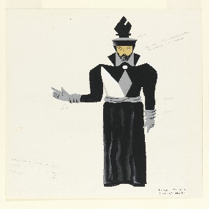 Drawing, Costume Design: Bishop, for Ninette de Valois