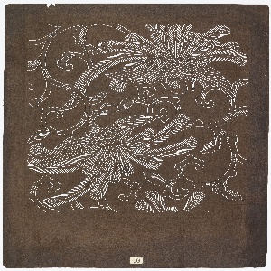 Katagami, Peacocks, late 19th–early 20th century