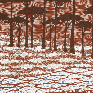 Textile, Countryside Mural, 1975