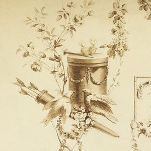 Drawing, Designs for Trophies, 19th century