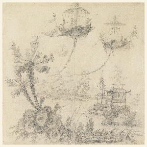 Drawing, Chinoiserie Fantasy, 1770–90