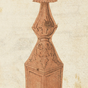 Drawing, Candelabrum as part of decoration, ca. 1480–1500