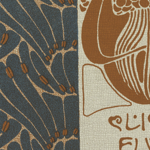 Print, Bedruchte Seide Liebes Flugel (Printed Silk Love Wings), plate 8, in Die Quelle: Flächen Schmuck (The Source: Ornament for Flat Surfaces), 1901