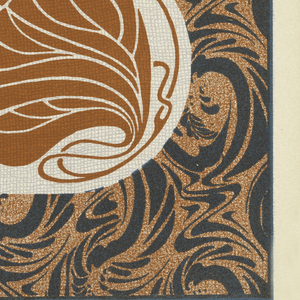 Print, Gewebter Boden Belag Neptun (Neptune Woven Floor Covering), plate 13, in Die Quelle: Flächen Schmuck (The Source: Ornament for Flat Surfaces), 1901