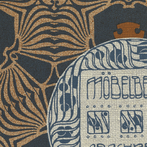 Print, Mobelbezug Arachne (Arachne Upholstery Fabric), plate 18, in Die Quelle: Flächen Schmuck (The Source: Ornament for Flat Surfaces), 1901