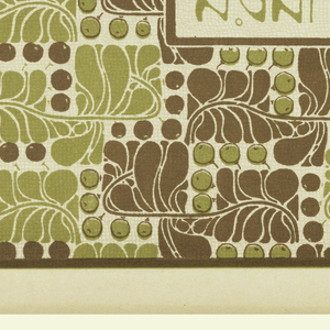 Print, Schablonierter Wanddecor Agahippe (Agahippe Stencilled Wall Decoration), plate 19, in Die Quelle: Flächen Schmuck (The Source: Ornament for Flat Surfaces), 1901