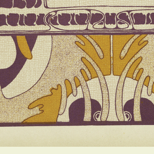 Print, Tapete Masken (Masks Wallpaper), plate 20, in Die Quelle: Flächen Schmuck (The Source: Ornament for Flat Surfaces), 1901