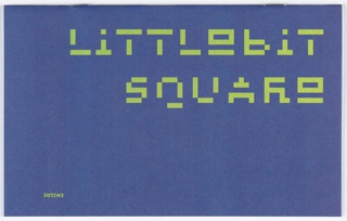 Type Specimen Booklet, Littlebit