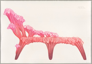 Drawing, Study for Coxcomb Chaise Lounge