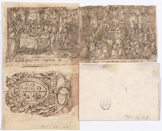 Drawing, Bird Hunt with Owls
