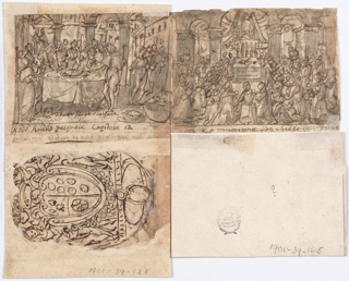 Drawing, Communion at Church