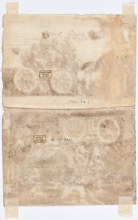Drawing, Allegory of the Triumph of the Church, First Scene