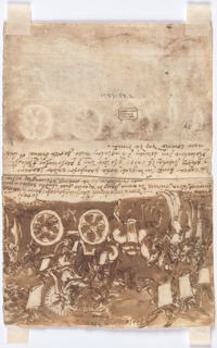 Drawing, Allegory of the Triumph of the Church, Third Scene
