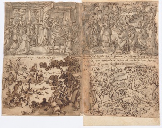 Drawing, Communion at Church